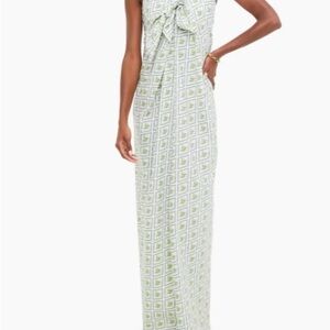 Coroline Constas White Diamond Palm Kaia Dress